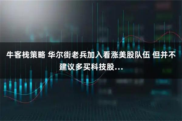 牛客栈策略 华尔街老兵加入看涨美股队伍 但并不建议多买科技股…